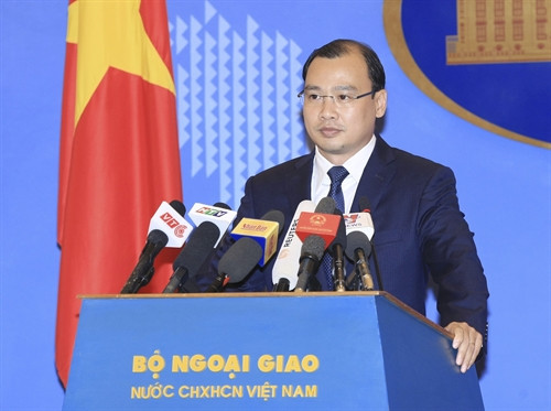 Người Phát ngôn Bộ Ngoại giao Lê Hải Bình. Ảnh TTXVN