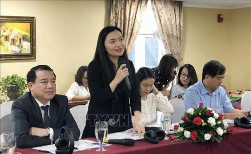 Bà Võ Thị Ngọc Thúy, Phó Giám đốc Sở Du lịch thành phố Hồ Chí Minh, phát biểu tại buổi Tọa đàm. Ảnh: Mỹ Phương - TTXVN Bà Võ Thị Ngọc Thúy, Phó Giám đốc Sở Du lịch thành phố Hồ Chí Minh, phát biểu tại buổi Tọa đàm. Ảnh: Mỹ Phương - TTXVN