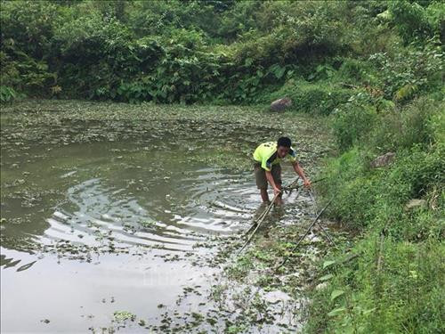 Người dân thường xuyên phải đi kiểm tra các ống dẫn nước. Ảnh: Thanh Hải - TTXVN Người dân thường xuyên phải đi kiểm tra các ống dẫn nước. Ảnh: Thanh Hải - TTXVN