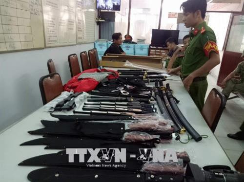 Tang vật vụ án. Ảnh: Thành Chung – TTXVN