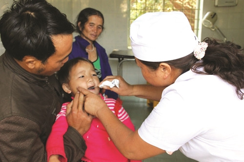 100% trạm y tế xã trong huyện đã có bác sĩ, trong đó có 8/12 xã đạt chuẩn quốc gia về y tế