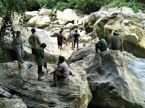 Nơi tìm thấy thi thể nạn nhân. Ảnh: baolaocai.vn