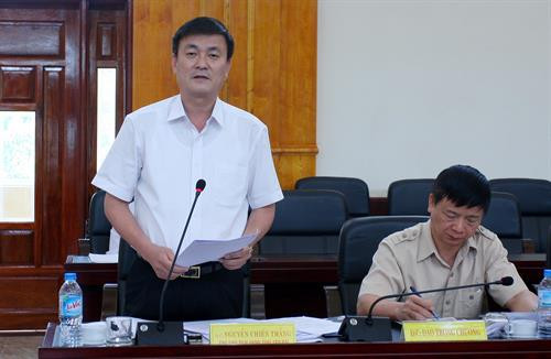 Đồng chí Nguyễn Chiến Thắng Phó Chủ tịch UBND tỉnh Yên Bái phát biểu tại buổi Tọa đàm. Ảnh: Đinh Hữu Dư – TTXVN Đồng chí Nguyễn Chiến Thắng Phó Chủ tịch UBND tỉnh Yên Bái phát biểu tại buổi Tọa đàm. Ảnh: Đinh Hữu Dư – TTXVN