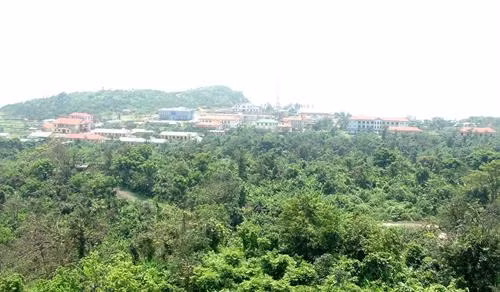 Đảo Cồn Cỏ xây dựng hạ tầng nhưng vẫn giữ rừng tự nhiên để làm du lịch sinh thái. Ảnh: Nguyên Lý-TTXVN