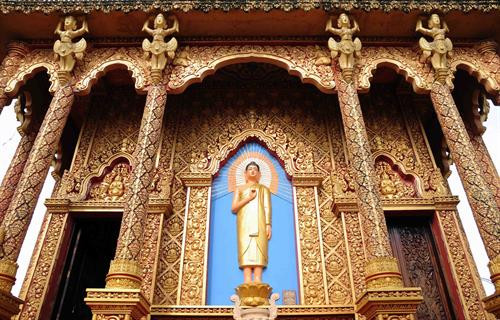 Một góc không gian kiến trúc độc đáo, sinh động. Ảnh: An Hiếu - TTXVN