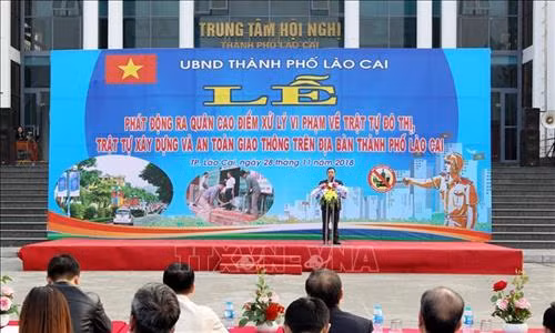 Quang cảnh Lễ phát động. Ảnh: Quốc Khánh – TTXVN