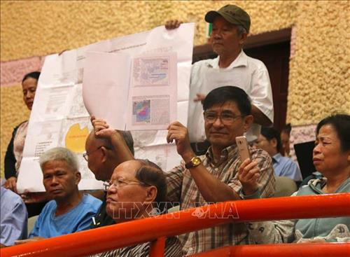 Quang cảnh buổi tiếp xúc cử tri. Ảnh: Trần Xuân Tình - TTXVN Quang cảnh buổi tiếp xúc cử tri. Ảnh: Trần Xuân Tình - TTXVN