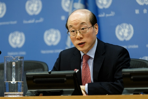 Đại sứ Trung Quốc tại Liên hợp quốc Lưu Kết Nhất. THX/TTXVN