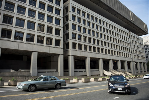 Trong ảnh (tư liệu): Trụ sở Cục Điều tra liên bang Mỹ (FBI) ở Washington, DC ngày 3/5/2013. AFP/TTXVN
