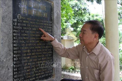 Ông Mai Ngọc Hồi giới thiệu về Di tích lịch sử cách mạng Tiểu khu Trọng Con, xã Bằng Hành, huyện Bắc Quang (Hà Giang). Ảnh: Nguyễn Chiến – TTXVN Ông Mai Ngọc Hồi giới thiệu về Di tích lịch sử cách mạng Tiểu khu Trọng Con, xã Bằng Hành, huyện Bắc Quang (Hà Giang). Ảnh: Nguyễn Chiến – TTXVN