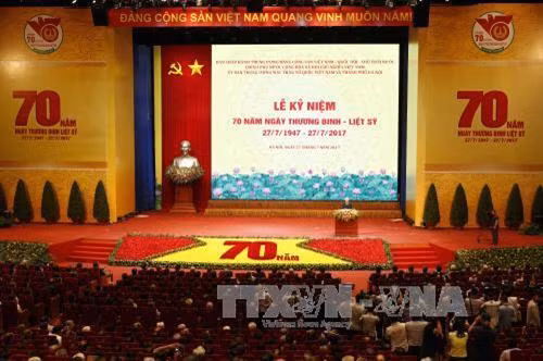 Toàn cảnh Lễ kỷ niệm. Ảnh: Doãn Tấn - TTXVN