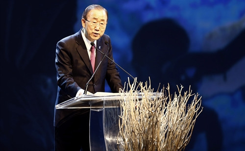 Tổng thư ký Liên hợp quốc Ban Ki-moon. Ảnh: EPA/TTXVN
