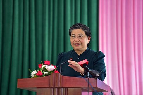Phó Chủ tịch Thường trực Quốc hội Tòng Thị Phóng phát biểu tại buổi tiếp xúc cử tri. Ảnh: daibieunhandan.vn Phó Chủ tịch Thường trực Quốc hội Tòng Thị Phóng phát biểu tại buổi tiếp xúc cử tri. Ảnh: daibieunhandan.vn