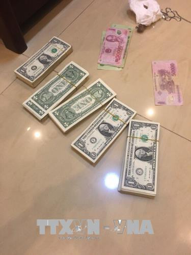 Tang vật vụ án bị Công an thu giữ. Ảnh: TTXVN phát