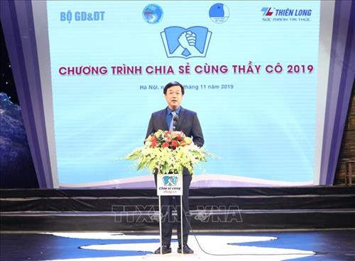 Đồng chí Lê Quốc Phong, Bí thư thứ nhất Trung ương Đoàn, Chủ tịch Trung ương Hội Liên hiệp Thanh niên Việt Nam phát biểu khai mạc. Ảnh: Văn Điệp – TTXVN