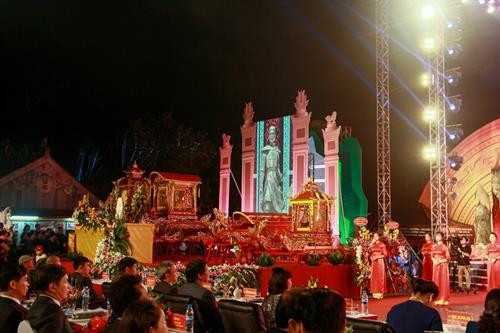 Quang cảnh buổi lễ. Ảnh: Trung Nguyên - TTXVN Quang cảnh buổi lễ. Ảnh: Trung Nguyên - TTXVN