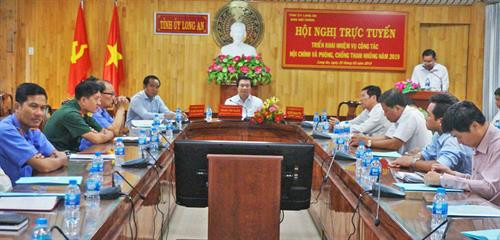 Long An triển khai nhiệm vụ công tác nội chính và phòng chống tham nhũng năm 2019. Nguồn: Báo Long An online