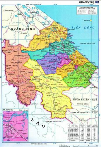 Bản đồ tỉnh Quảng Trị. Ảnh: khudothimoi.com Bản đồ tỉnh Quảng Trị. Ảnh: khudothimoi.com