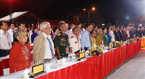 Các đại biểu dự lễ kỷ niệm. Ảnh: Lê Đức Hoảnh-TTXVN