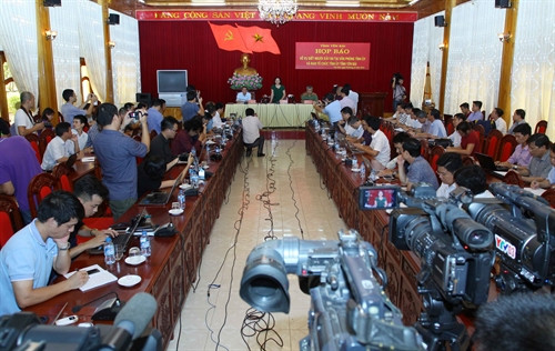 Quang cảnh buổi họp báo. Ảnh: Thế Duyệt – TTXVN