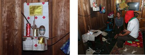 Bàn thờ và lễ cúng trong nhà người Mông Bàn thờ và lễ cúng trong nhà người Mông