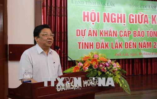 Ông Cao Chí Công, Phó Tổng Cục trưởng, Tổng cục Lâm nghiệp phát biểu tại hội nghị. Ảnh: Phạm Cường-TTXVN Ông Cao Chí Công, Phó Tổng Cục trưởng, Tổng cục Lâm nghiệp phát biểu tại hội nghị. Ảnh: Phạm Cường-TTXVN