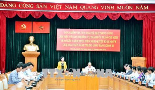 Quang cảnh buổi làm việc. Ảnh: Thu Hoài - TTXVN Quang cảnh buổi làm việc. Ảnh: Thu Hoài - TTXVN