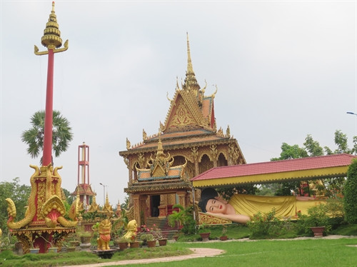 Một góc chùa Monivongsa Bopharam, phường 1, thành phố Cà Mau