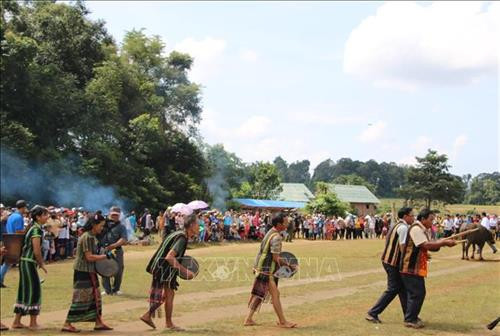 Hình ảnh phục dựng lễ kết bạn cộng đồng M’nông và Châu Mạ, tại xã Đồng Nai, huyện Bù Đăng. Ảnh: K GỬIH -TTXVN Hình ảnh phục dựng lễ kết bạn cộng đồng M’nông và Châu Mạ, tại xã Đồng Nai, huyện Bù Đăng. Ảnh: K GỬIH -TTXVN