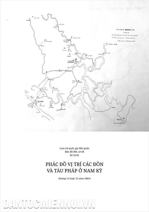 5 bản đồ gốc về chiến sự Pháp tấn công Sài Gòn từ năm 1859 đến 1863 gồm: Bản đồ sông Sài Gòn 1859 do Bộ Hải quân Công binh Pháp vẽ; bản đồ Sài Gòn 1860 của Trinh sát Công binh Pháp ngày 19/7/1860; bản đồ Sài Gòn 1861 về Chiến tuyến Kỳ Hòa và phác đồ vị trí các đồn và các tàu Pháp ở Nam kỳ (tháng 11/1861); bản đồ cảng Sài Gòn 1863 của chuẩn Đô đốc Grandière; bản đồ Sài Gòn 1866 của Hải quân Pháp. Ảnh: BTC cung cấp
