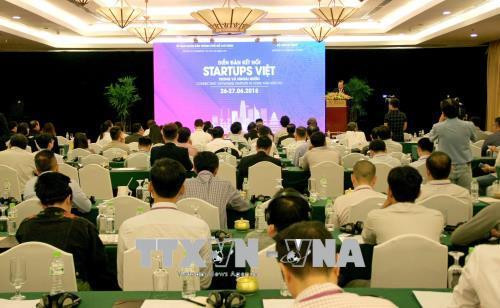 Quang cảnh phiên bế mạc “Diễn đàn kết nối Startups Việt trong và ngoài nước”. Ảnh: Tiến Lực – TTXVN Quang cảnh phiên bế mạc “Diễn đàn kết nối Startups Việt trong và ngoài nước”. Ảnh: Tiến Lực – TTXVN