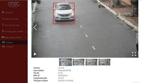 Camera giám sát tích hợp AI tại QTSC giúp phát hiện xe vi phạm giao thông trong (ảnh chụp màn hành). Ảnh: Tiến Lực – TTXVN Camera giám sát tích hợp AI tại QTSC giúp phát hiện xe vi phạm giao thông trong (ảnh chụp màn hành). Ảnh: Tiến Lực – TTXVN