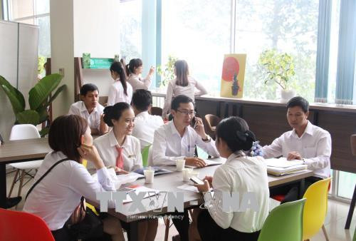 Một góc không gian làm việc chung về khởi nghiệp tỉnh Đắk Lắk. Ảnh: Hoài Thu – TTXVN