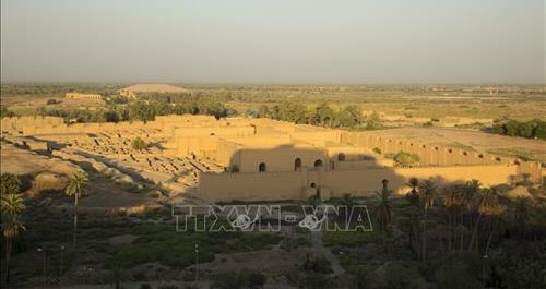Toàn cảnh thành phố cổ Babylon ở phía nam thủ đô Baghdad, Iraq. Ảnh: AFP/TTXVN