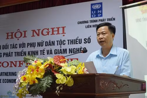 Ông Phạm Duy Hưng, Phó Chủ tịch Ủy ban nhân dân tỉnh Bắc Kạn phát biểu tại hội thảo. Ảnh: tuoitrethudo.com.vn