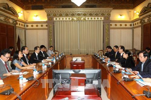 Quang cảnh buổi tiếp. Ảnh: Thanh Vũ-TTXVN