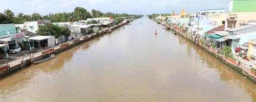 Dự án bờ kè chống sạt lở khu dân cư thị trấn Hòa Bình