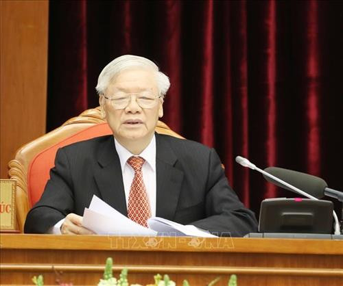 Tổng Bí thư, Chủ tịch nước Nguyễn Phú Trọng phát biểu khai mạc Hội nghị. Ảnh: Trí Dũng –TTXVN Tổng Bí thư, Chủ tịch nước Nguyễn Phú Trọng phát biểu khai mạc Hội nghị. Ảnh: Trí Dũng –TTXVN