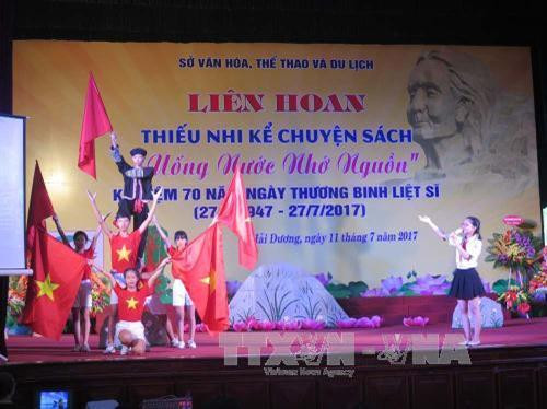 Liên hoan thiếu nhi kể chuyện sách về chủ đề “Uống nước, nhớ nguồn” ảnh 1