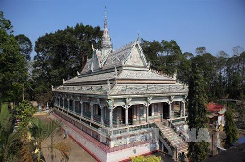 Chùa Sà Lôn ở Sóc Trăng. Ảnh: Huy Hùng - TTXVN