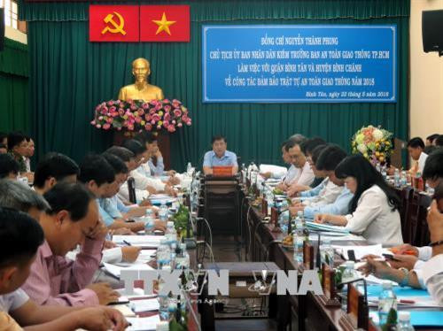 Quang cảnh buổi làm việc. Ảnh:Hoàng Hải-TTXVN Quang cảnh buổi làm việc. Ảnh:Hoàng Hải-TTXVN