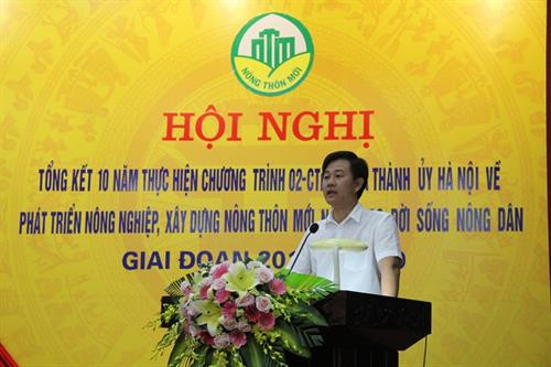 Phó Giám đốc Sở Nông nghiệp và Phát triển nông thôn Hà Nội Nguyễn Xuân Đại phát biểu chỉ đạo Hội nghị. Phó Giám đốc Sở Nông nghiệp và Phát triển nông thôn Hà Nội Nguyễn Xuân Đại phát biểu chỉ đạo Hội nghị.