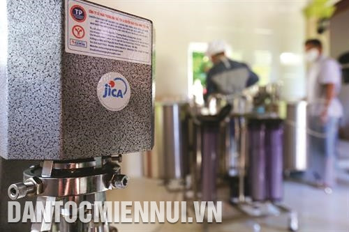 Thiết bị hỗ trợ sản xuất, chế biến các sản phẩm từ cam do Cơ quan Hợp tác Quốc tế Nhật Bản (JICA) tài trợ