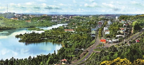 Một góc thị xã Gia Nghĩa - trung tâm của tỉnh Đắk Nông Một góc thị xã Gia Nghĩa - trung tâm của tỉnh Đắk Nông