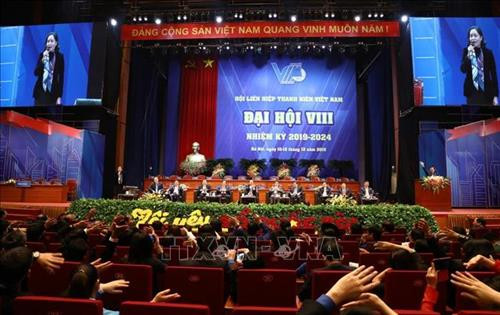 Quang cảnh buổi đối thoại với thanh niên dự Đại hội. Ảnh: Văn Điệp - TTXVN Quang cảnh buổi đối thoại với thanh niên dự Đại hội. Ảnh: Văn Điệp - TTXVN