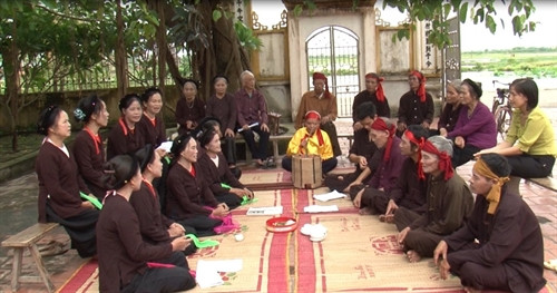 Hát trống quân Hưng Yên. Ảnh: internet