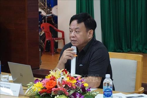 Ông Lê Đức Trung, Chánh văn phòng thường trực Ủy ban sông Mê Công Việt Nam phát biểu tại hội thảo. Ảnh: Xuân Dự - TTXVN