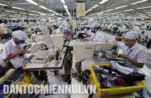 Công ty may Tiến Thuận (Ninh Thuận) ổn định việc làm cho hơn 1.800 lao động, trong đó phần lớn là lao động nông thôn. Ảnh: Trần Việt