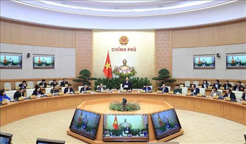 Trụ sở Chính phủ, Thủ tướng Nguyễn Xuân Phúc chủ trì cuộ họp. Ảnh: Thống Nhất – TTXVN Trụ sở Chính phủ, Thủ tướng Nguyễn Xuân Phúc chủ trì cuộ họp. Ảnh: Thống Nhất – TTXVN