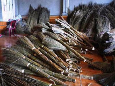 Nghề làm chổi ở Xuân Hội ảnh 2 Nghề làm chổi ở Xuân Hội ảnh 2